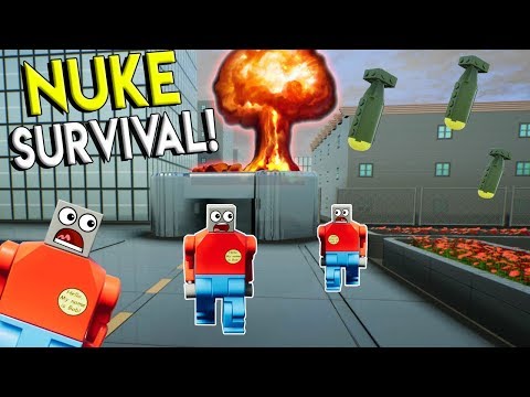 LEGO NUKE BUNKER SURVIVAL CHALLENGE! - Brick Rigs Multiplayer & Gameplay Challenge - Lego City Toy
