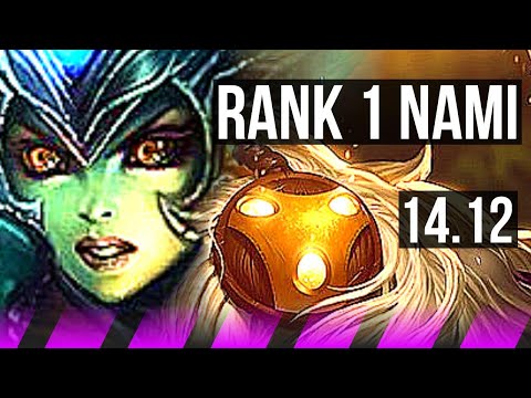NAMI & Lucian vs BARD & Ezreal (SUP) | Rank 1 Nami, Rank 5, 2/4/18 | EUW Challenger | 14.12