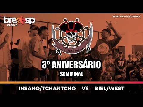 Insano/Tchantcho vs Biel/West - Semifinal - 3º Aniversário Inglórios - BreakSP Battles