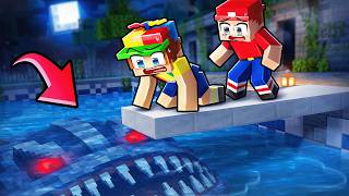 OUR POOL IS CURSED IN MINECRAFT!