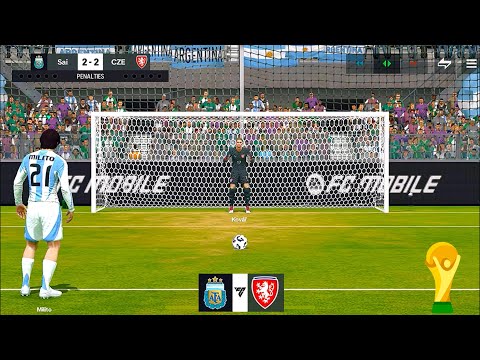 Penalty Shootout • #20 • International World Cup Final • Argentina Vs Czech Republic | Fc Mobile
