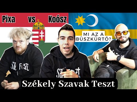 Székely Szavak Teszt. (PIXA & KOÓSZ MILÁN)