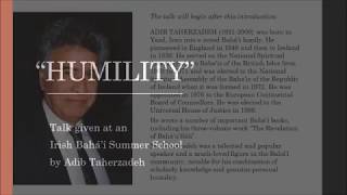 Download lagu 'Humility' - Talk by Adib Taherzadeh mp3