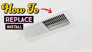 How To Replace Install Vent Register Easy Simple