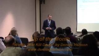 Tip of the Month "Words That Kill Deals" by Dennis henson