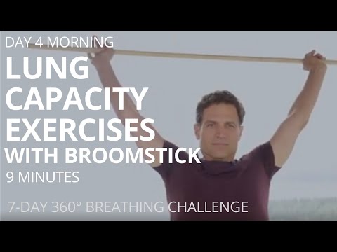 DAY 4 AM of 360° Breathing Challenge with Broomstick Workout for Breath in Lake Tahoe
