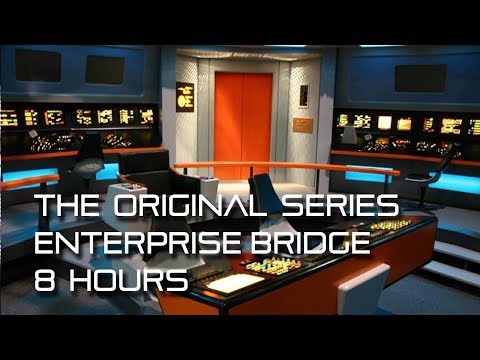 🎧 Star Trek: TOS Enterprise Bridge Background Ambience *8 Hours*  w/ quiet conversations, calming