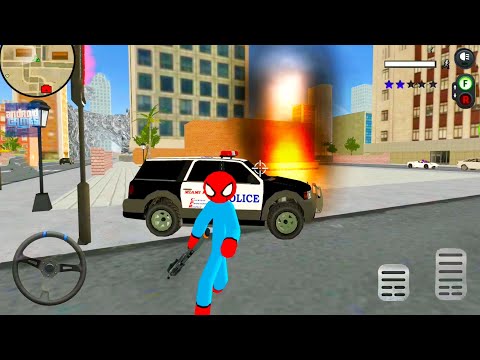 Policeman Detective Stickman Simulator #4 - Spider Police Officer 3D - Android Gameplay