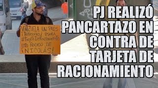 preview picture of video 'Primero Justica Realizó pancartazo en contra de la targeta de racionamiento'