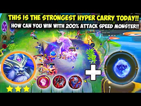 3 STAR MINOTAUR WRESTLER HYPER CARRY 200% ATTACK SPEED UNLIMITED STUN TRICK AUTO WIN = 100%!
