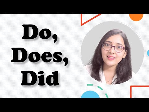 Which one should you use ? Do, Does or Did ? BASIC RULE