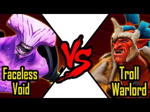 Dota 2 Faceless Void VS Troll Warlord | DOTA 2 Battle