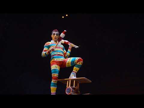 Cirque Du Soleil juggler rola bola Bernard Hazen in La Nouba