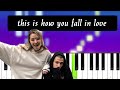 Jeremy Zucker Chelsea Cutler This Is How You Fall In Love Piano Tutorial