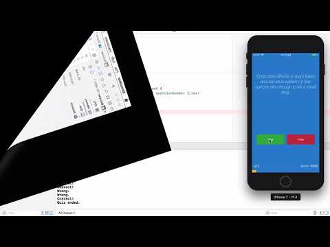 An iOS Quiz app using MVC pattern