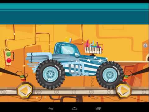 Собираем монстер трак на фабрике и катаемся на нем #3