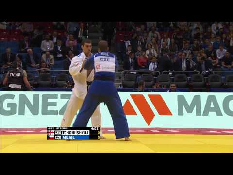 Avtandil Tchrikishvili (GEO) vs Jaromir Musil (CZE) -81kg Judo World Championships Chelyabinsk 2014