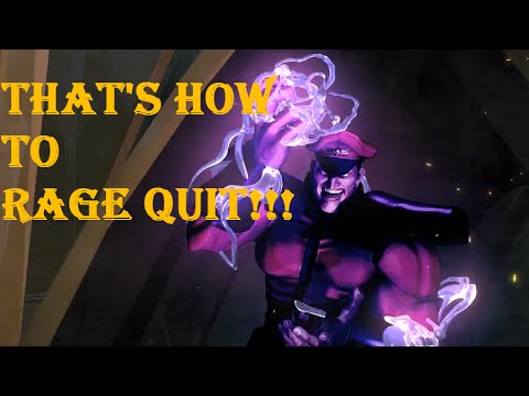 SFV online Ranked - THAT'S HOW TO RAGE QUIT!: Street fighter 5 online ranked - Bison trials part 4