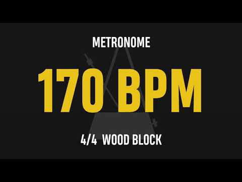 170 BPM 4/4 - Best Metronome (Sound : Wood block)