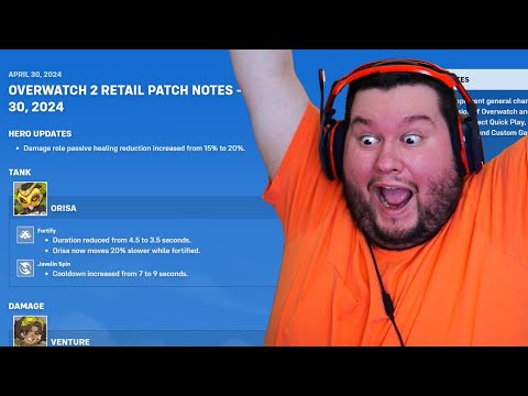ORISA IS FINALLY NERFED!!! Overwatch 2 Patch Notes