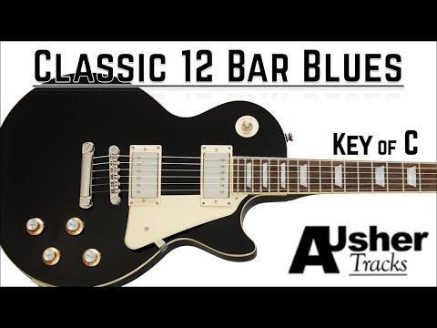 Classic 12 Bar Blues in C major | Guitar Backing Track