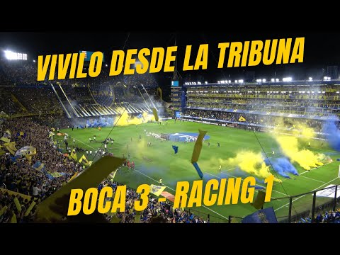 "EL CLASICO DESDE LA TRIBUNA | Boca 3 Racing 1 (4K)" Barra: La 12 • Club: Boca Juniors • País: Argentina