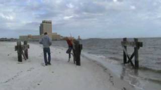 preview picture of video 'at miss biloxi beach by the lighthouse'