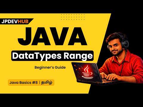 08 Java Data Types Range Explained In Tamil Primitive Data Types Range Java Basics