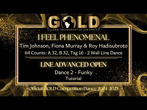 GOLD 2024 Line Advanced Open - Dance 2: Funky "I Feel Phenomenal" - Tutorial without music