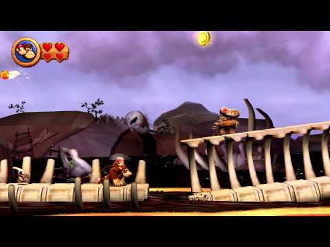Donkey Kong Country Returns - 6-1 Sticky Situation Guide Gameplay Walkthrough