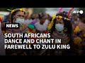 South Africans Dance And Chant In Farewell Ceremony For Zulu King Goodwill Zwelithini AFP