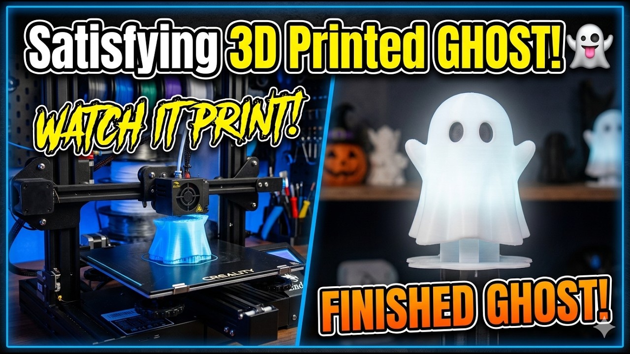 3D Printing a Cute Ghost in Under 1 Hours?