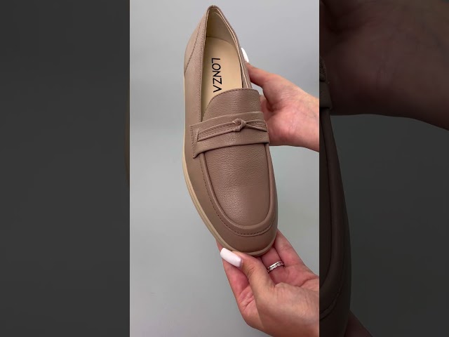 Чоботи жіночі шкіряні байка хутро 592641 Чорний Лофери жіночі шкіряні 588629 Бежеві