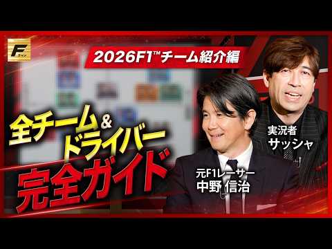 【F1超予測】中野信治×サッシャが全11チームを分析＆年間王者予想！