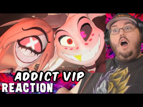 HAZBIN HOTEL SONG ADDICT - SFM Animation by Mautzi Animation "Addict VIP" REACTION!!!