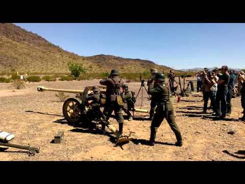 A real firing German pak-40