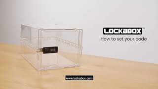 How to Set Your Code | Lockabox One™ | Step by step how to change or set your 3 digit code.