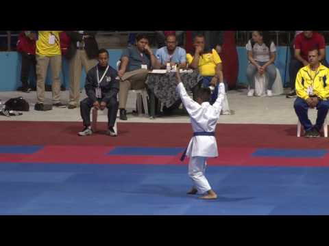 2016 Pan American Junior Championship U14 Male Kata Final Bradon Ujimori USA