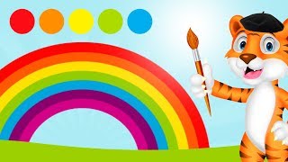 Learn the seven colours of the rainbow 🌈 Educational video in English