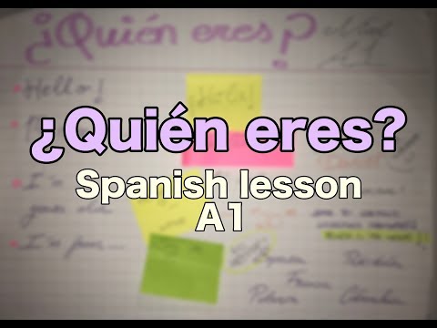 ¿Quién eres? / Who are you? – HOW TO INTRODUCE YOURSELF IN SPANISH (A1 LEVEL)
