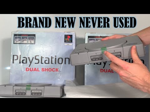 PS1 UNBOXING! Not 1 BUT 2 Never Been Used SONY PlayStation Consoles 1997 SCPH-9002 B: Unopened?