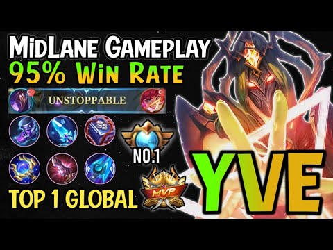 Yve Best Build And Emblem 2022!! 95% Win Rate Yve Top 1 Global Gameplay - Mobile Legends