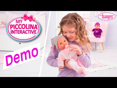 Bayer Design Bayer - Lėlė - Mano Piccolina Interactive 38 cm (93829AA) video
