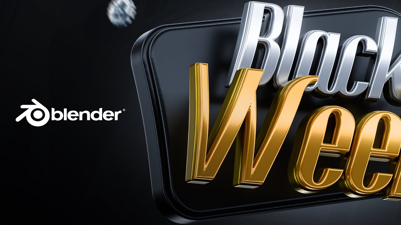 Selo 3D de Black Friday: Aprenda de Maneira Simples no Blender!
