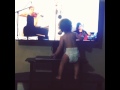 Baby dancing to chandelier sad clown with the ...