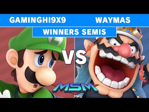 MSM Online 20 - GamingHi9x9 (Luigi) Vs Waymas (Wario) Winners Semis - Smash Ultimate