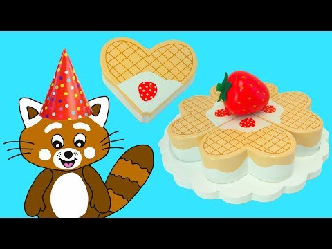 Pukkins bakar en tårta - Rolig film för barn - Lekolär med Pukkins