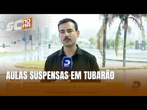 Ciclone no Sul: Tubarão suspende aulas e reforça ações de segurança