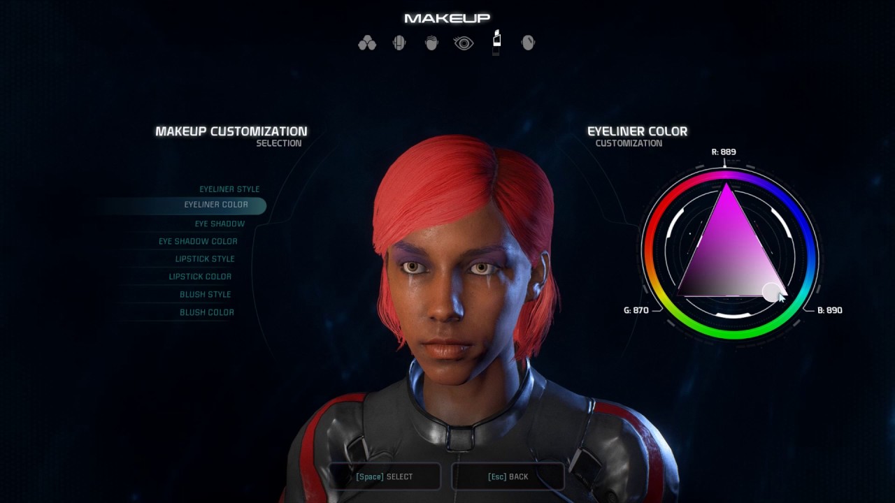 Mass Effect: Andromeda character creation - YouTube