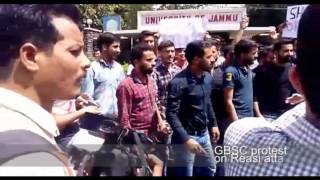 GBSC protest on attack on Gujjar's